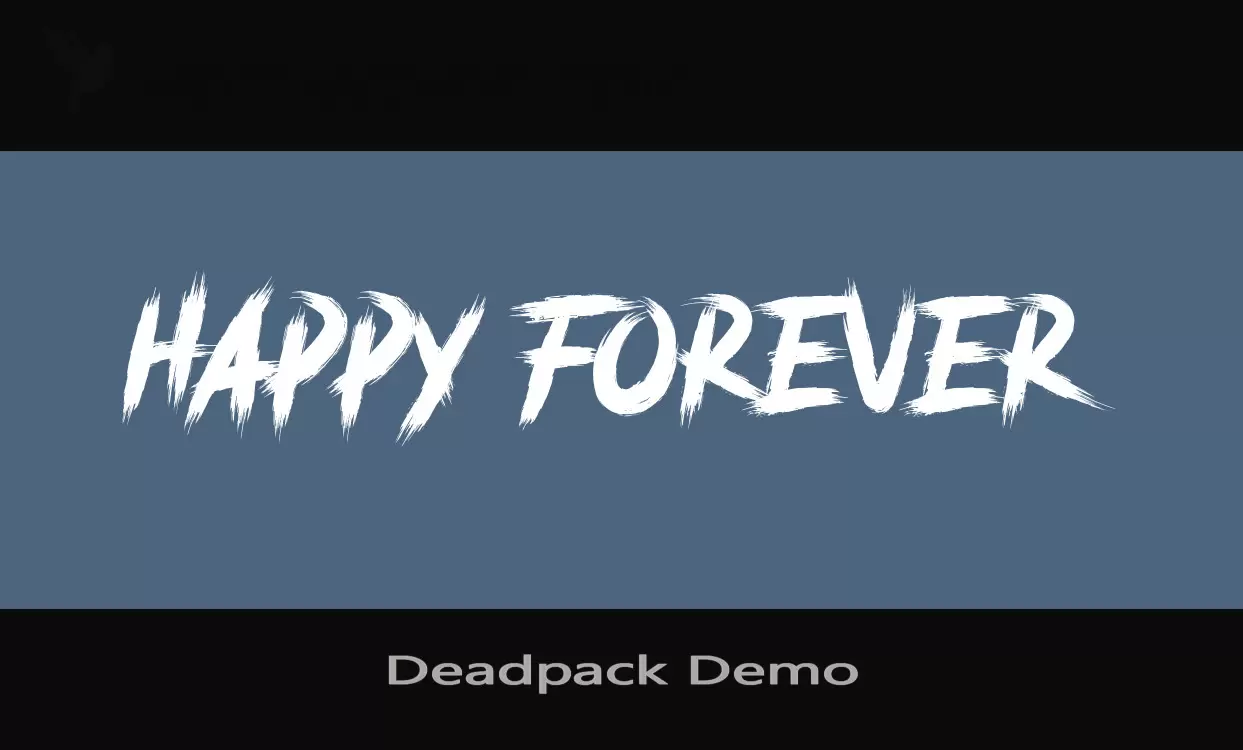 Font Sample of Deadpack-Demo
