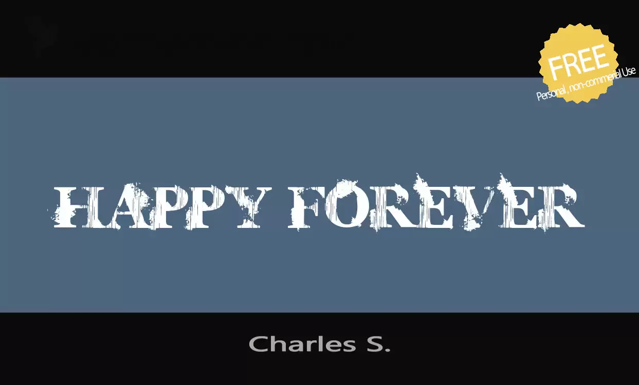 「Charles-S.」字体效果图