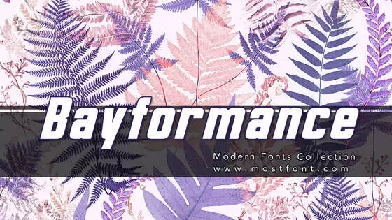「Bayformance」字体排版图片