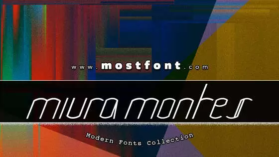 「Miura-Montes」字体排版图片