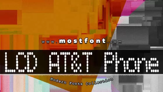 「LCD-AT&T-Phone」字体排版图片