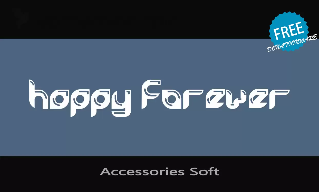 「Accessories-Soft」字体效果图