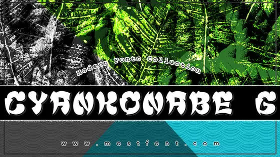 「Cyankonabe--G」字体排版图片