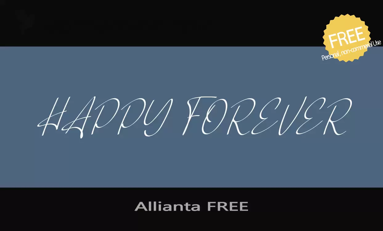 「Allianta-FREE」字体效果图