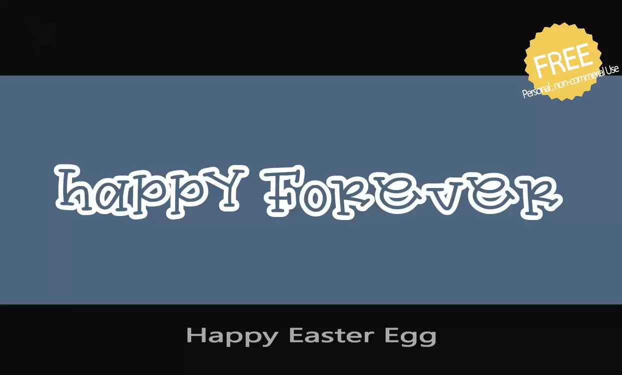 「Happy-Easter-Egg」字体效果图