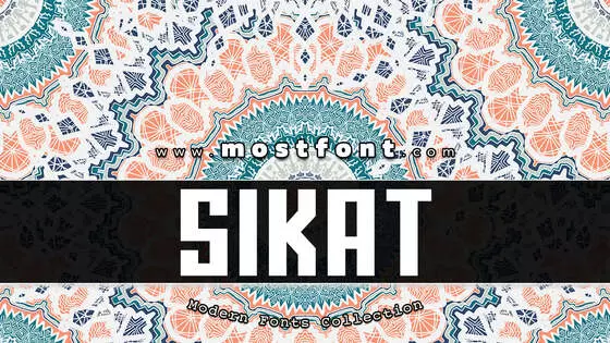 「SIKAT」字体排版图片