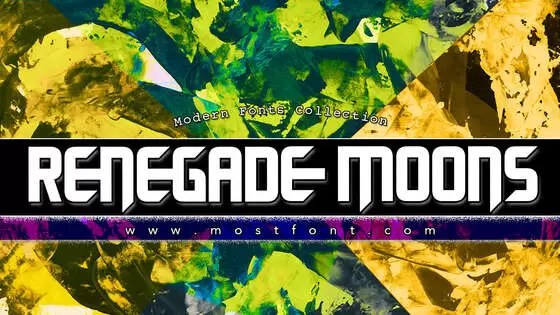 Typographic Design of Renegade-Moons