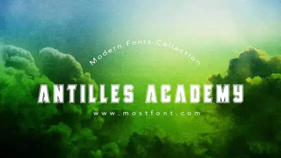 Typographic Design of Antilles-Academy