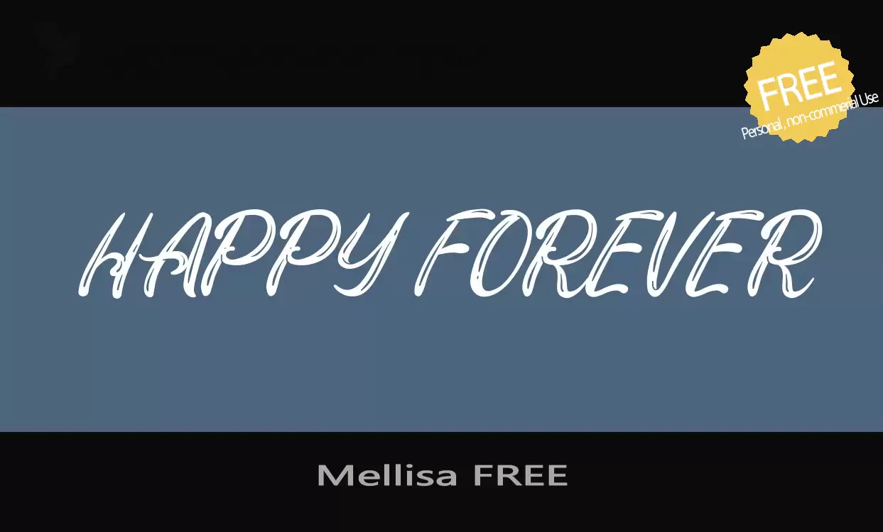 「Mellisa-FREE」字体效果图