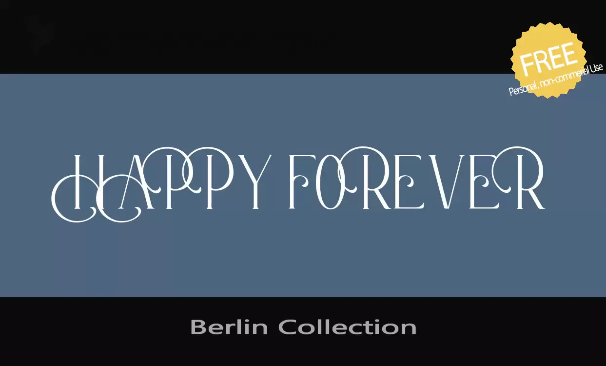 「Berlin-Collection」字体效果图