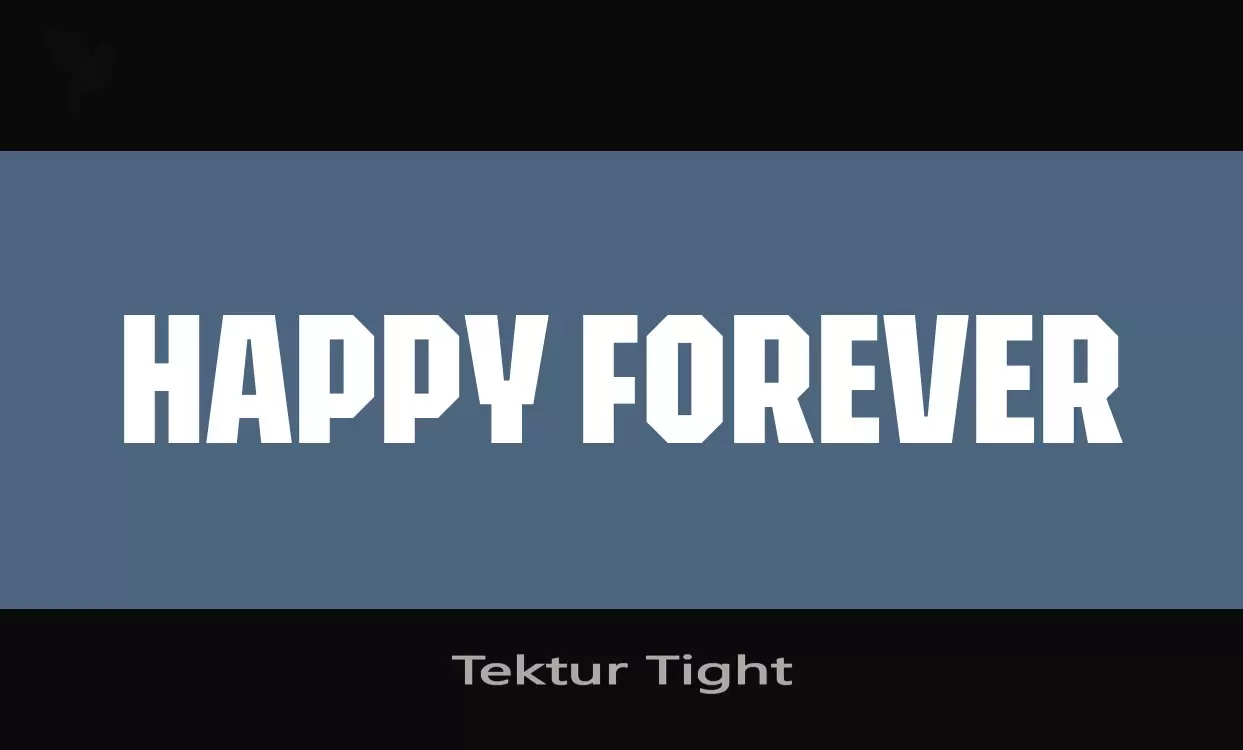 「Tektur-Tight」字体效果图