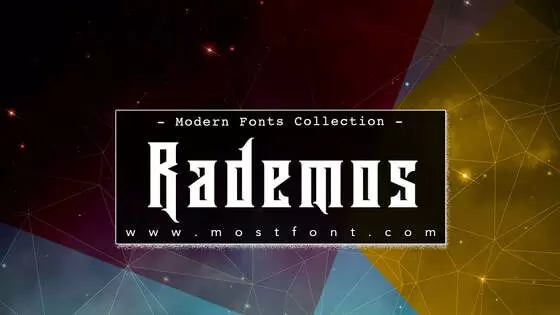 「Rademos」字体排版图片