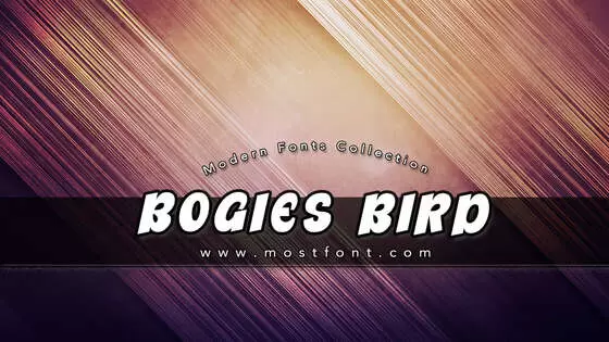 「Bogies-Bird」字体排版图片