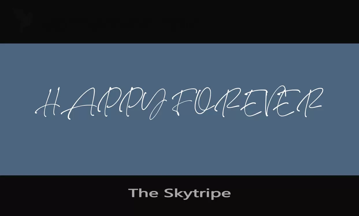 「The-Skytripe」字体效果图