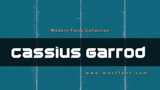 「Cassius-Garrod」字体排版样式