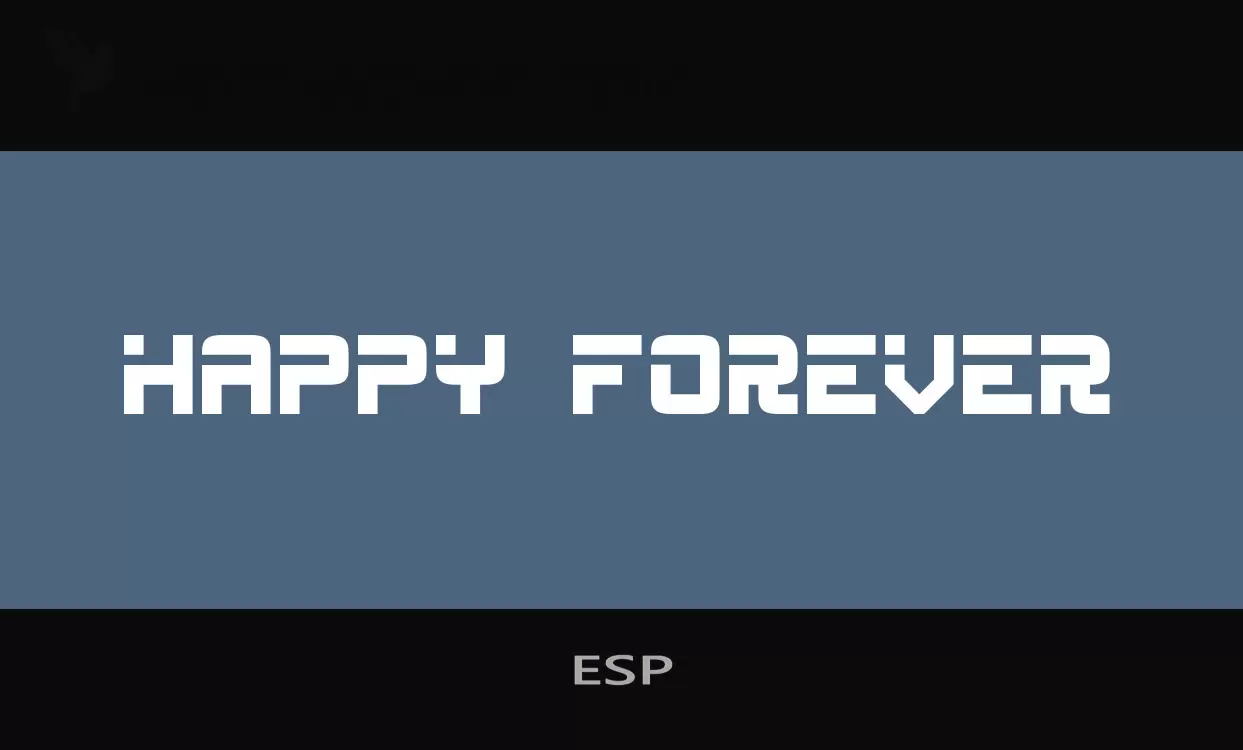 「ESP」字体效果图