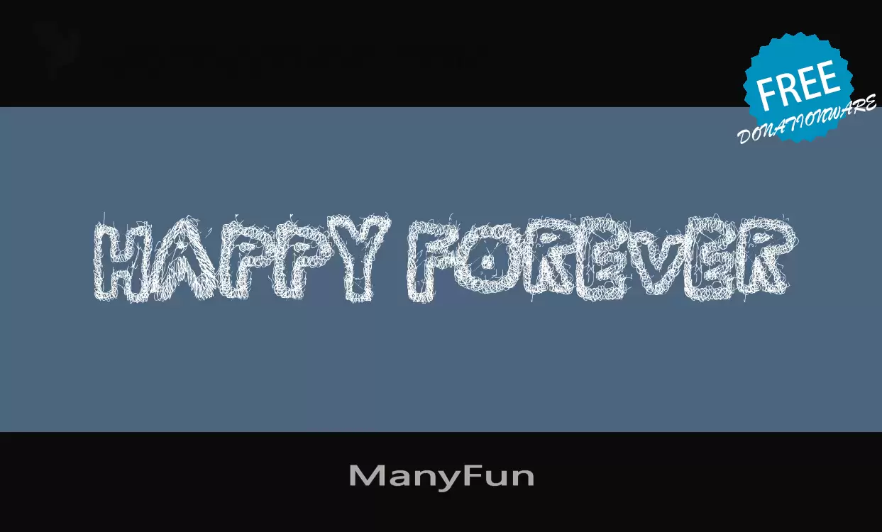 「ManyFun」字体效果图