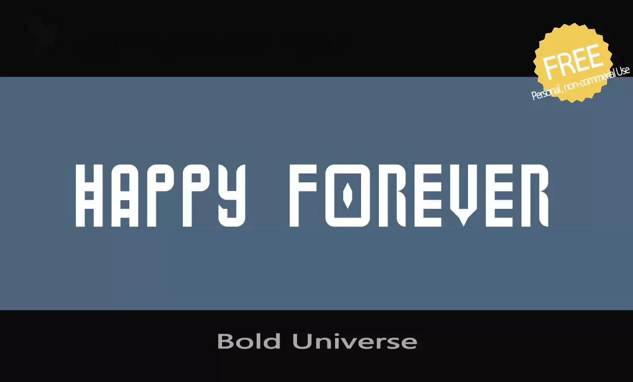 Sample of Bold-Universe