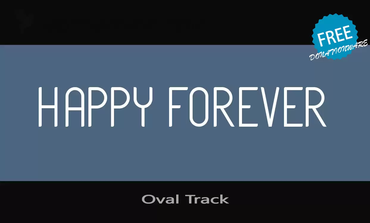 「Oval-Track」字体效果图