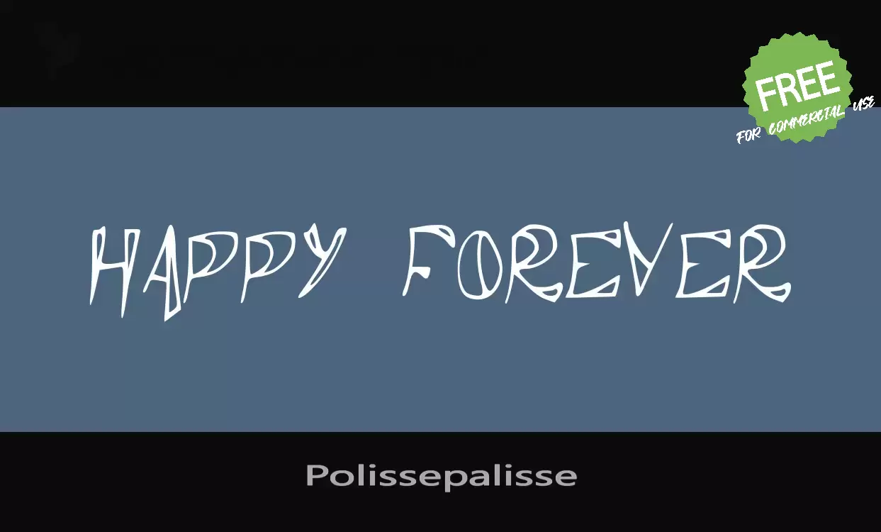 「Polissepalisse」字体效果图