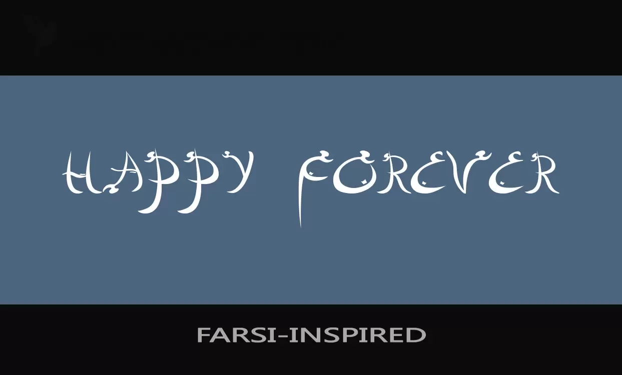 「FARSI-INSPIRED」字体效果图