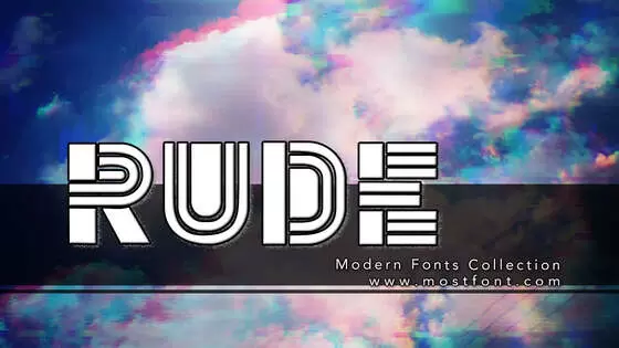 「Rude」字体排版图片