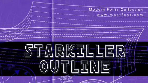 「Starkiller-Outline」字体排版图片