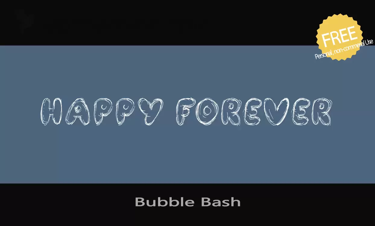 「Bubble-Bash」字体效果图