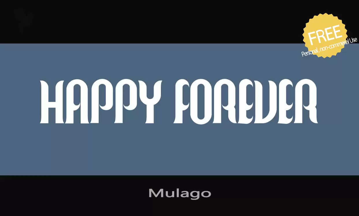 「Mulago」字体效果图