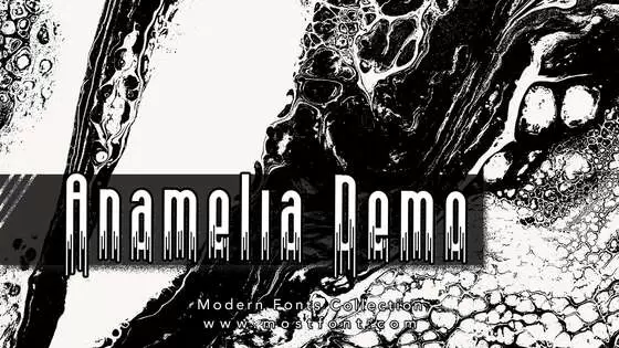 「Anamelia-Demo」字体排版样式