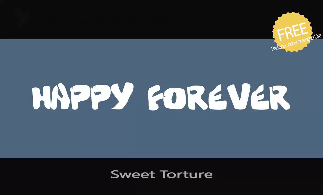 「Sweet-Torture」字体效果图