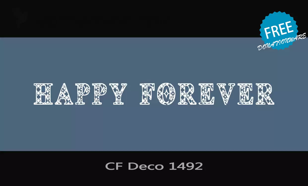 「CF-Deco-1492」字体效果图