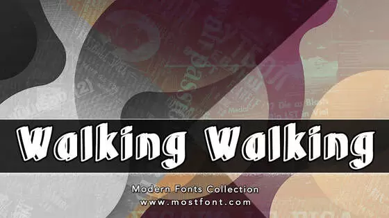 「Walking-Walking」字体排版图片