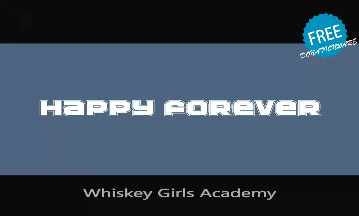 Font Sample of Whiskey-Girls-Academy