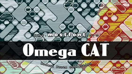 「Omega-CAT」字体排版图片