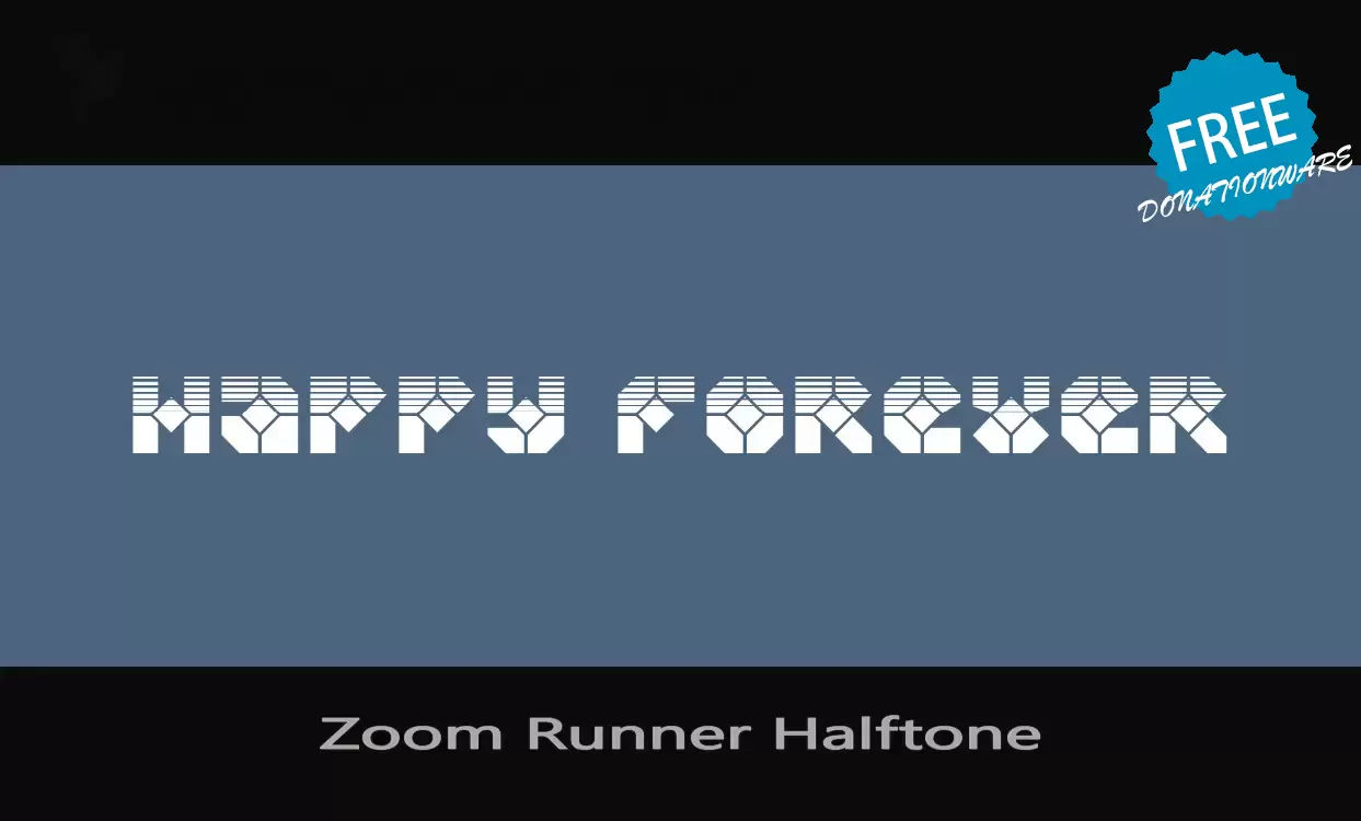 Sample of Zoom-Runner-Halftone