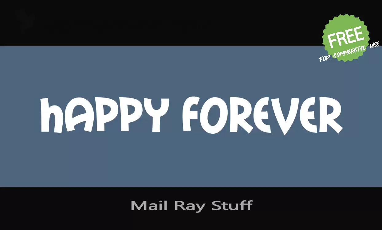 「Mail-Ray-Stuff」字体效果图