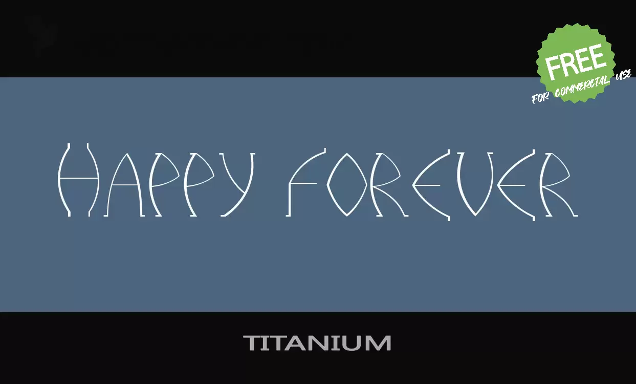 「TITANIUM」字体效果图