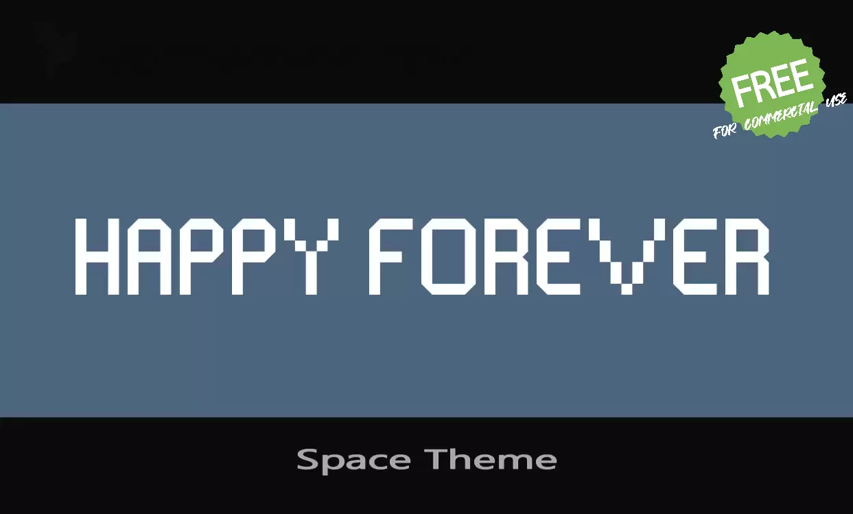 Font Sample of Space-Theme