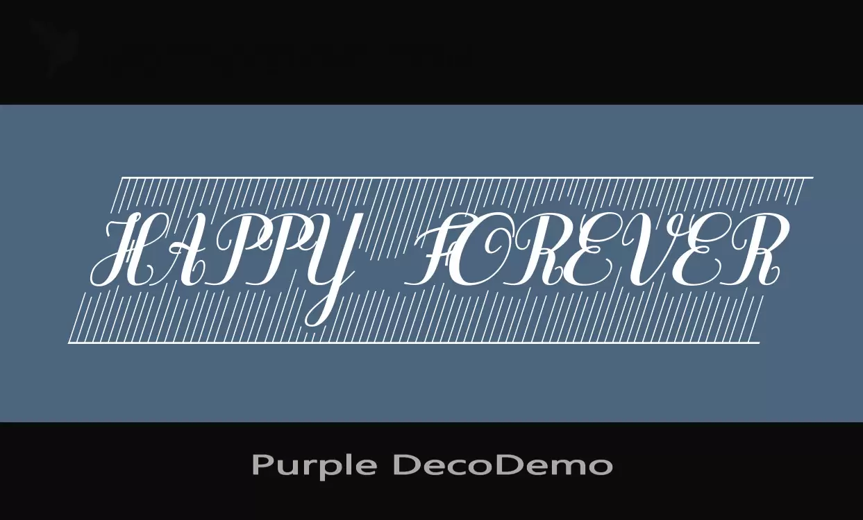 Font Sample of Purple-DecoDemo