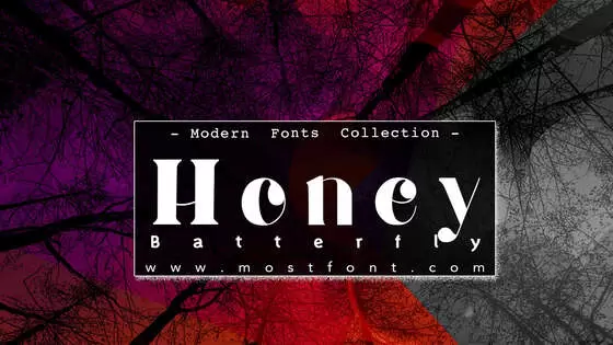 「Honey-Batterfly」字体排版样式