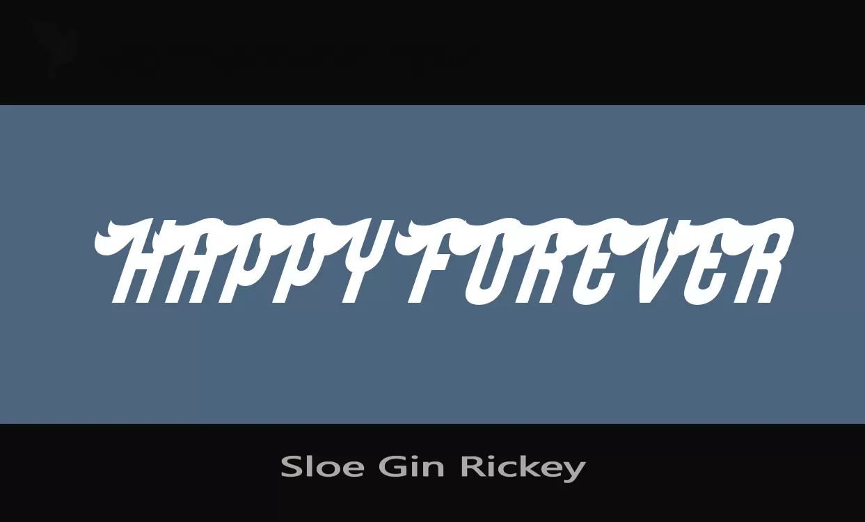 「Sloe-Gin-Rickey」字体效果图