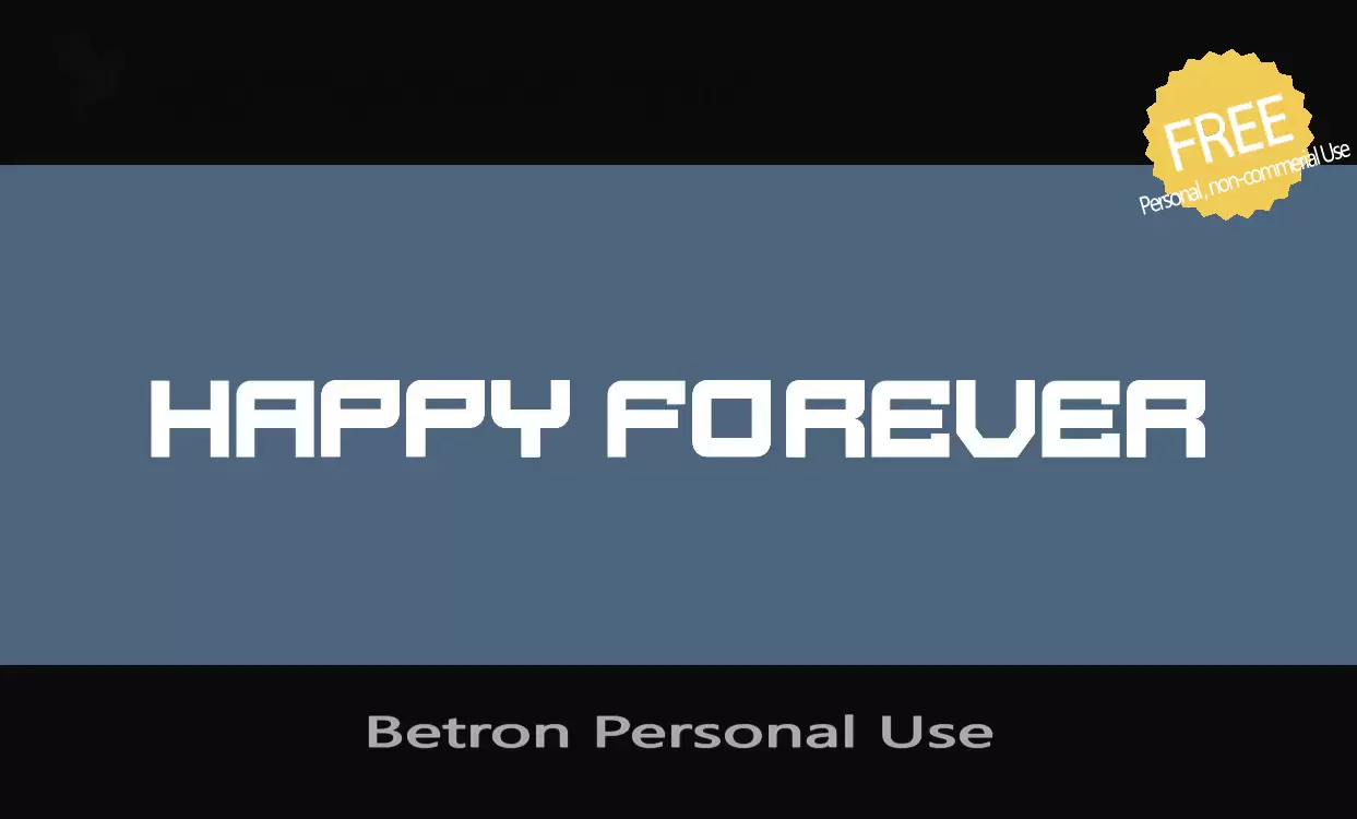 Sample of Betron-Personal-Use