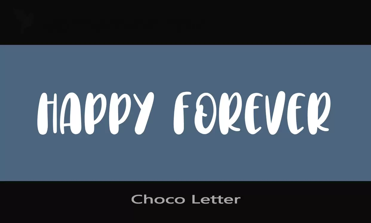 「Choco-Letter」字体效果图
