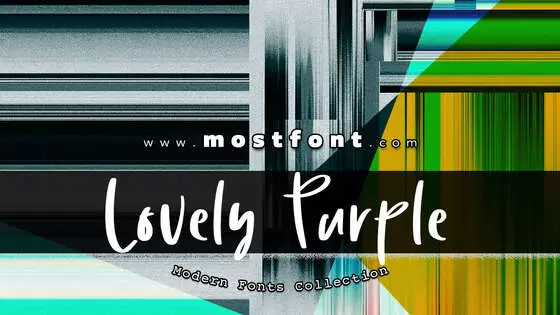 Typographic Design of Lovely-Purple