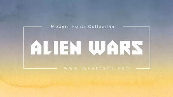 「Alien-Wars」字体排版样式