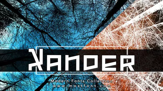 「Xander」字体排版图片