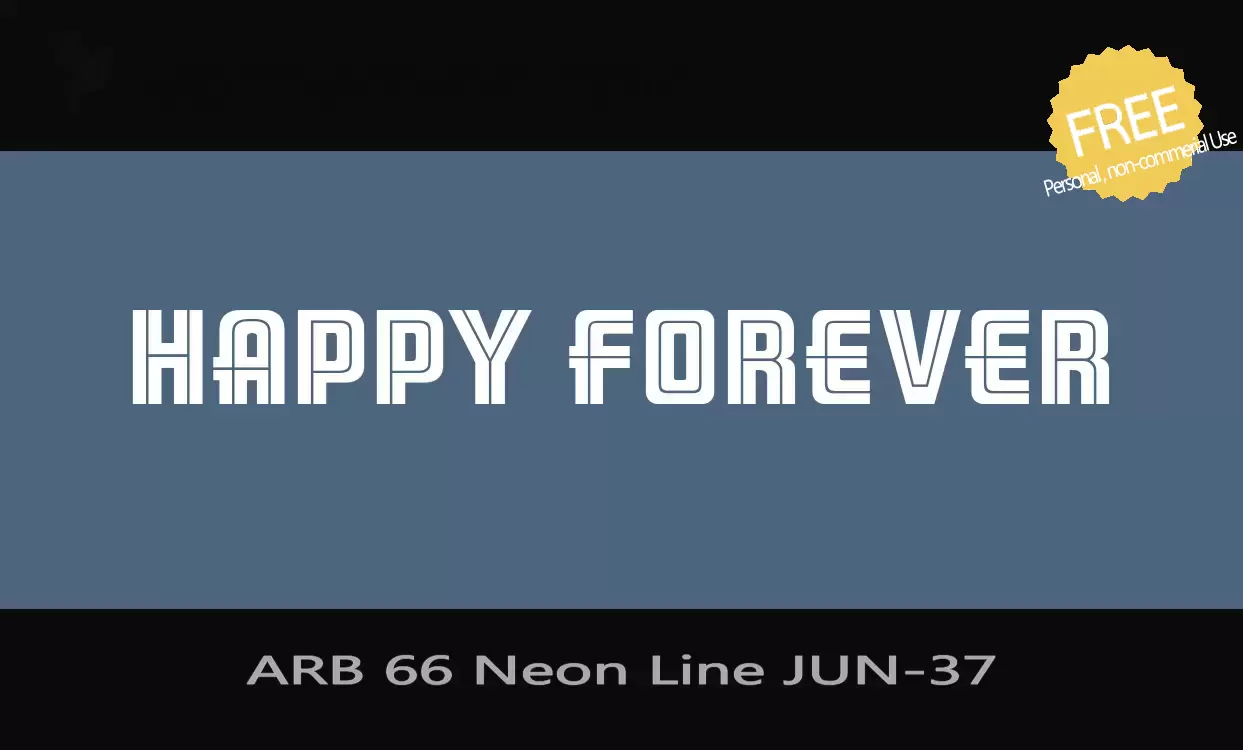 「ARB-66-Neon-Line-JUN-37」字体效果图