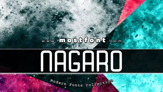 「Nagaro」字体排版图片