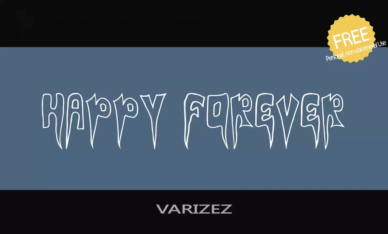 Font Sample of VARIZEZ